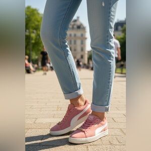 Puma Suede Classic X B-BOY Fabulous Shoes Women's Spiced Coral